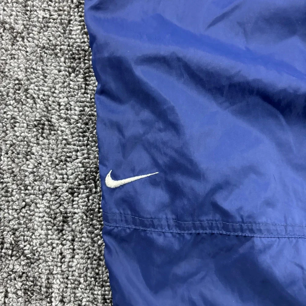 Vintage 90s Nike Baggy Track Pants Lightweight Nylon Embroidered Logo Men Large